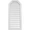 Ekena Millwork Octagonal Top Surface Mount PVC Gable Vent w/ 2"W x 1-1/2"P Brickmould Frame, 18"W x 40"H GVPOT18X4002SN - alternate 1